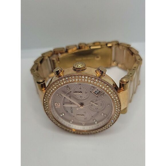 Michael Kors Parker MK5896 Women's Rose Gold Analog Dial Quartz Watch AM139 - Picture 7 of 10